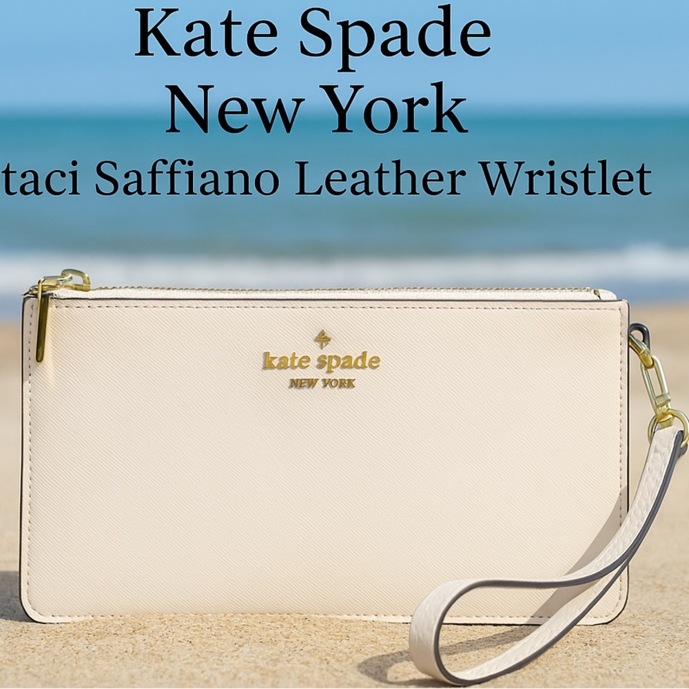 ✨ 🎁Kate Spade New York Staci Saffiano Leather Wristlet